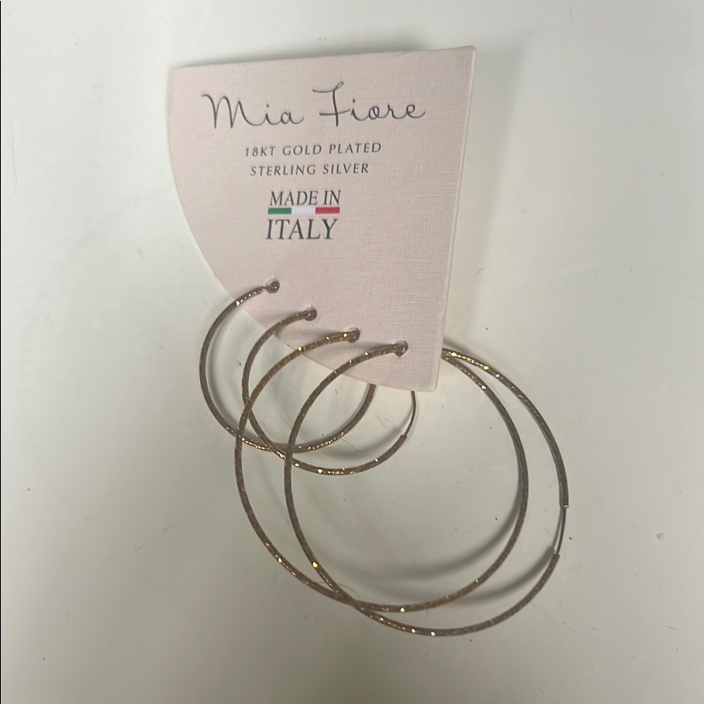 Gold Plated Hoop Earrings